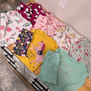 Toddler girl 4T pajama BUNDLE